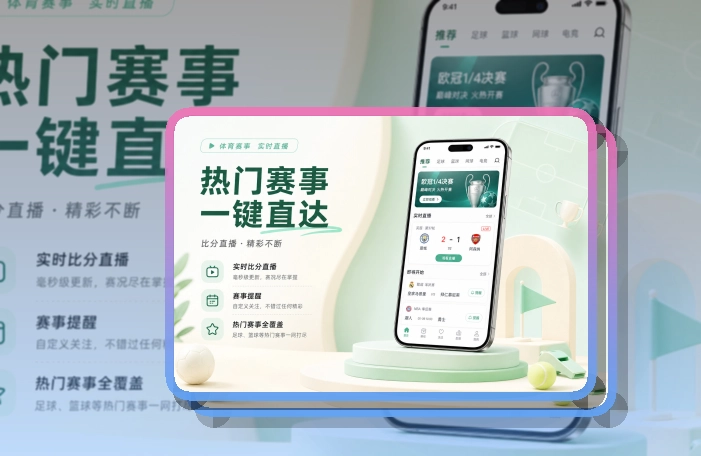 移动端赛事APP应用展示图
